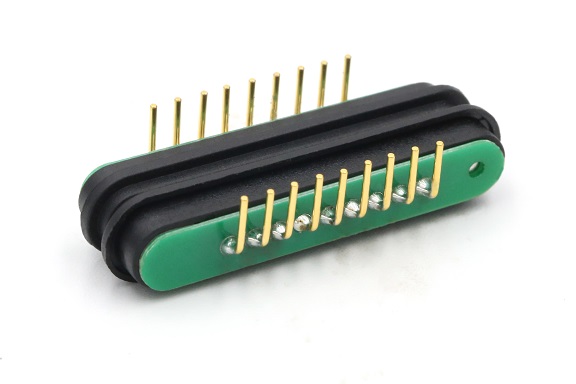 9 pin Right Angle Magnetic Connector