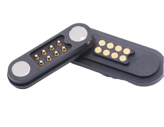 8pin 2x4 double row magnetic connector